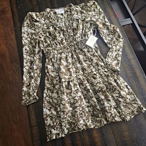 NWT - Hyacinth Houde Floral Long Sleeve Dress, XS